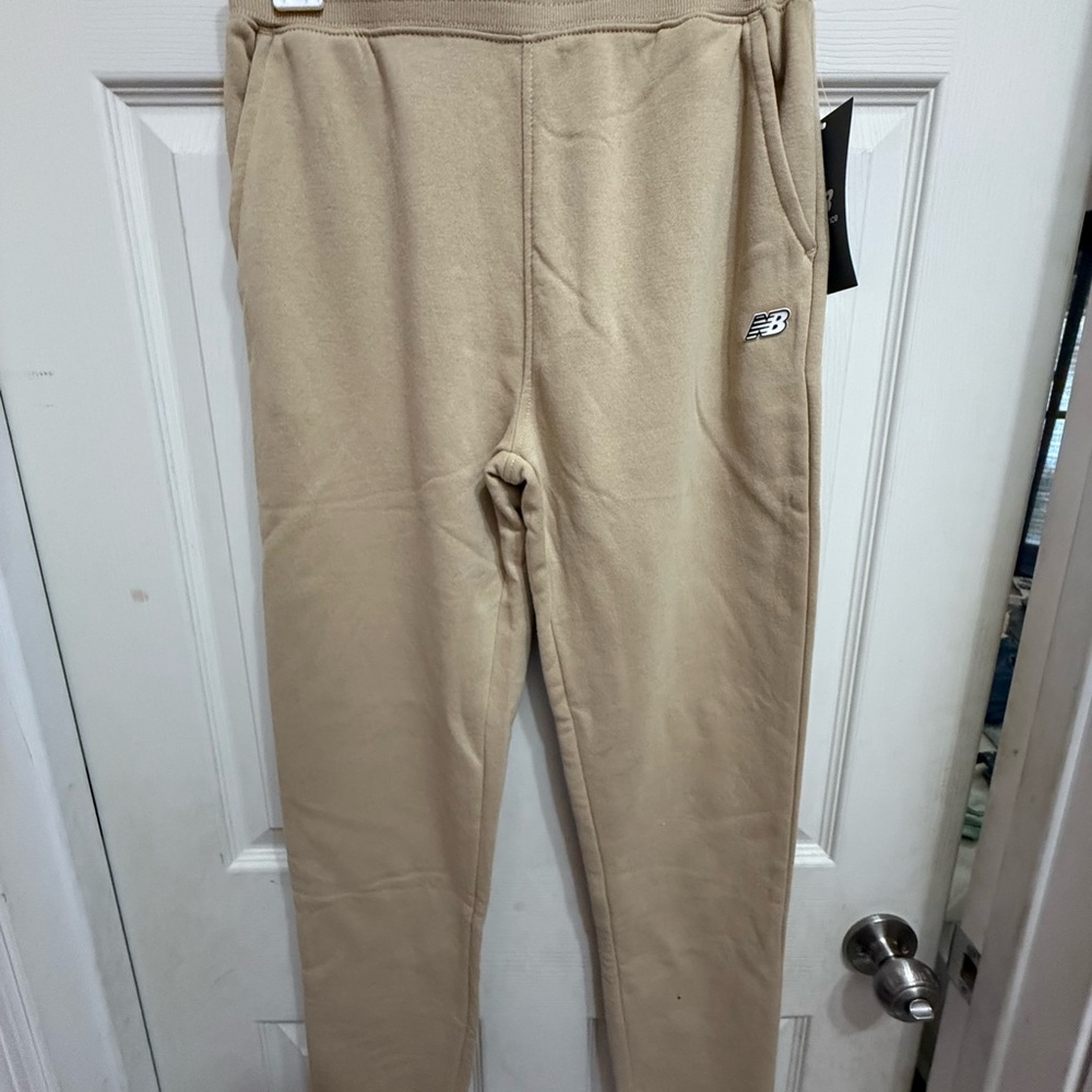 New Balance Tan Sweatpants Boys L 14/16 NWT